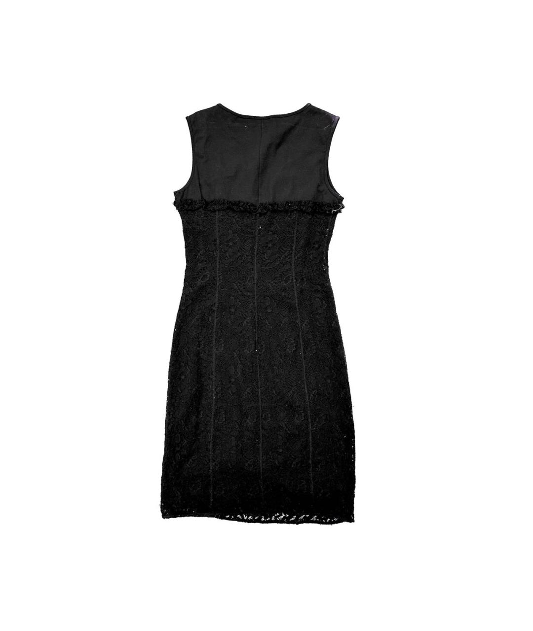 LOVE MOSCHINO Черное кружевное коктейльное платье, фото 3