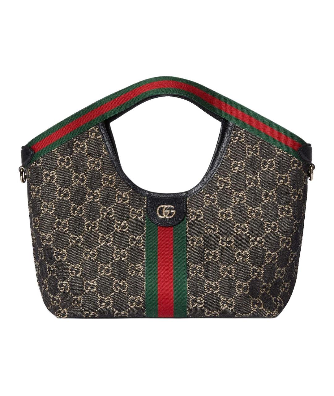 GUCCI Черная деним сумка через плечо, фото 3