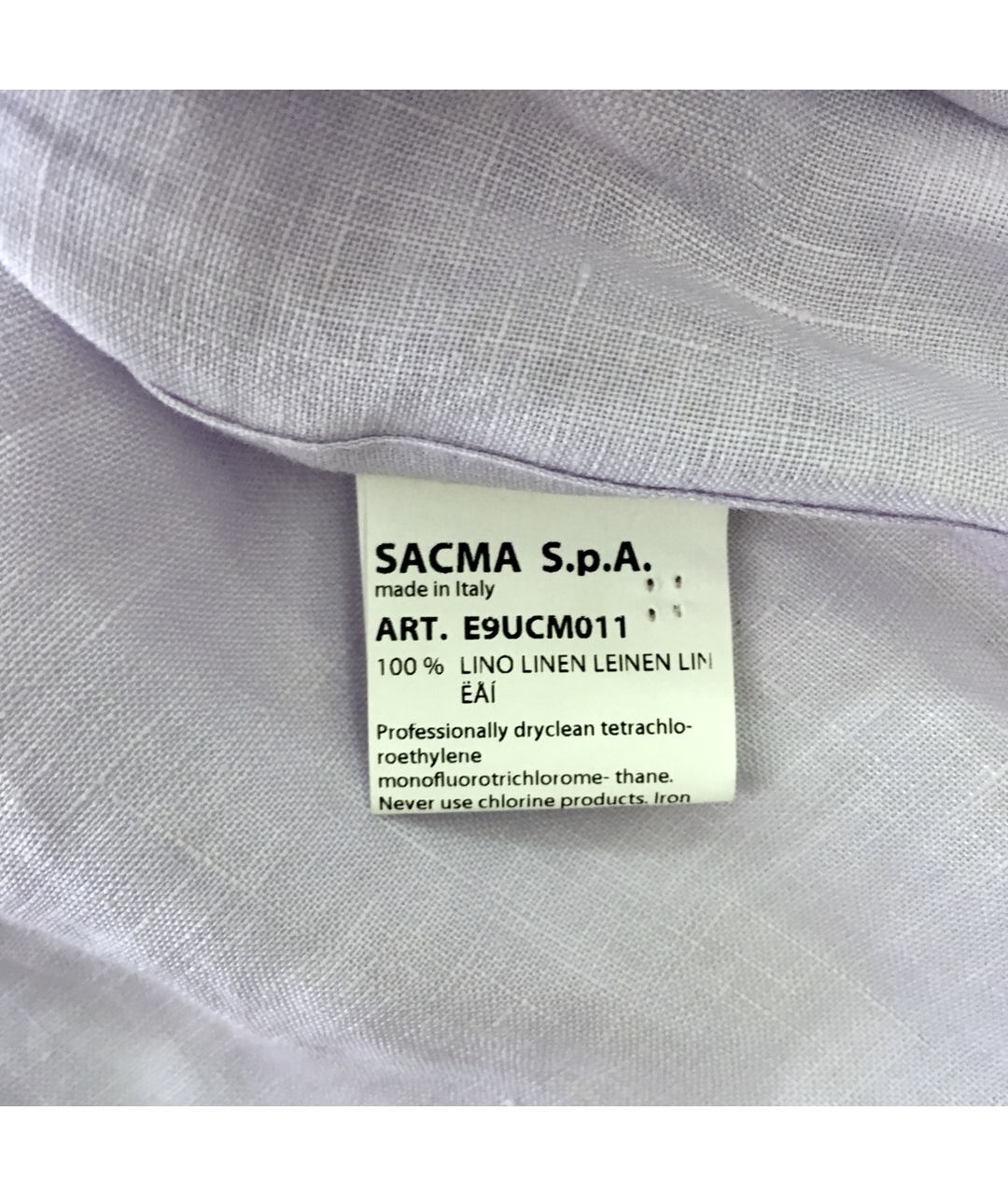 BILANCIONI Фиолетовая льняная кэжуал рубашка, фото 7