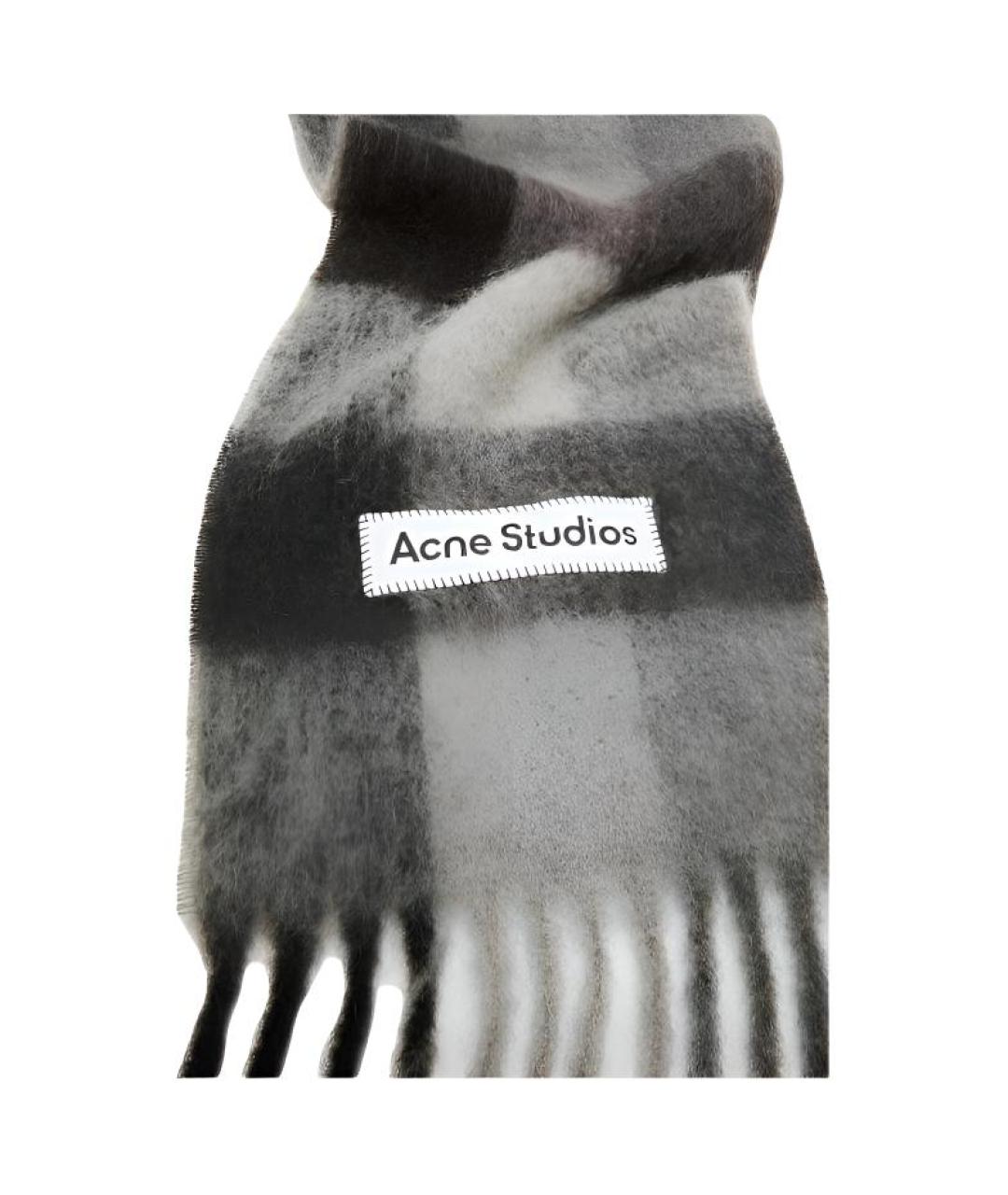 ACNE STUDIOS Черный шарф, фото 1