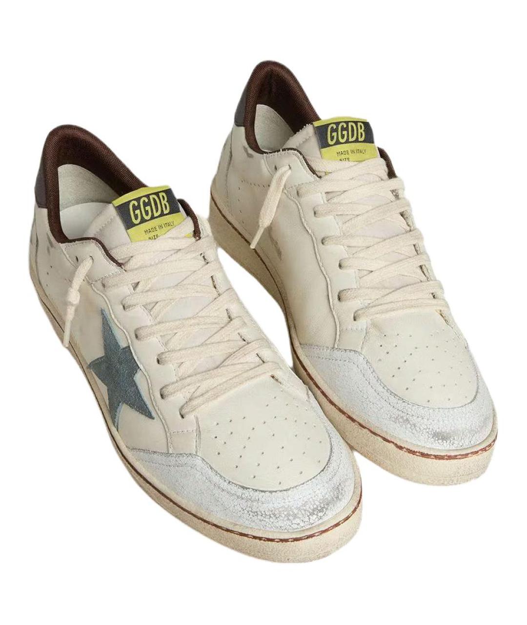 GOLDEN GOOSE DELUXE BRAND Белые низкие кроссовки / кеды, фото 4