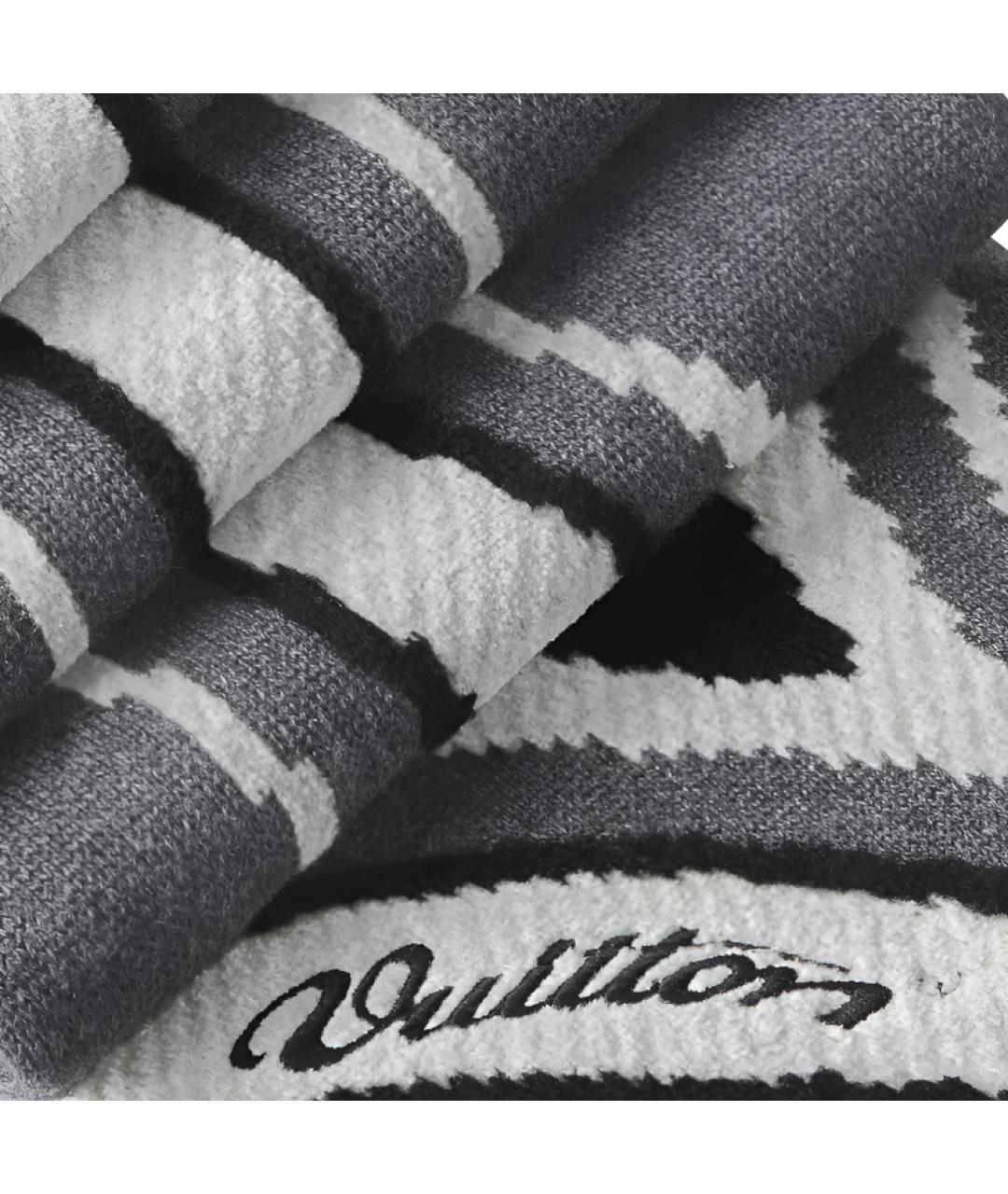 LOUIS VUITTON Серый шарф, фото 3