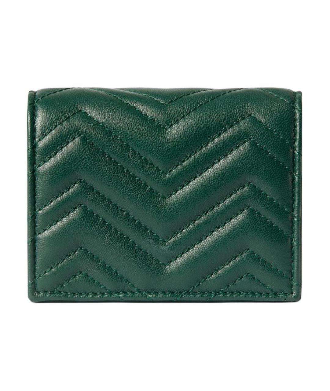 GUCCI Зеленый кожаный кошелек, фото 3