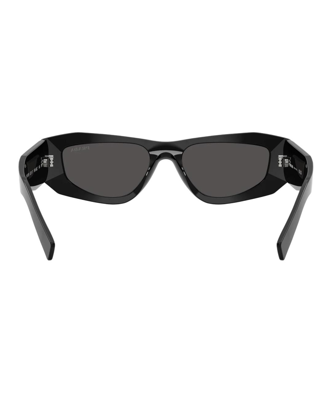 PRADA Черные пластиковые солнцезащитные очки, фото 3