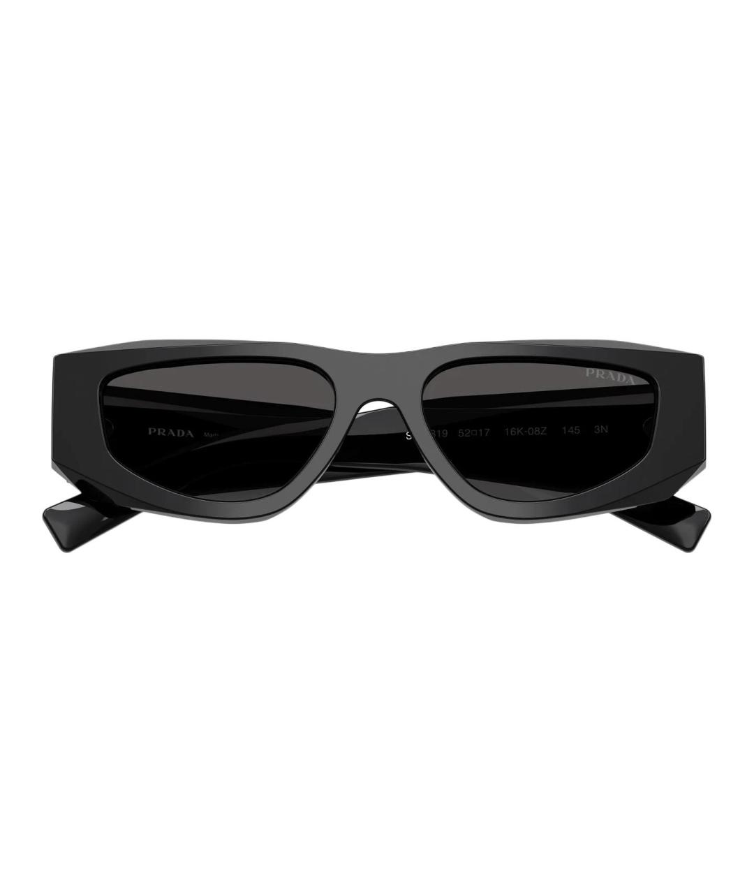 PRADA Черные пластиковые солнцезащитные очки, фото 5