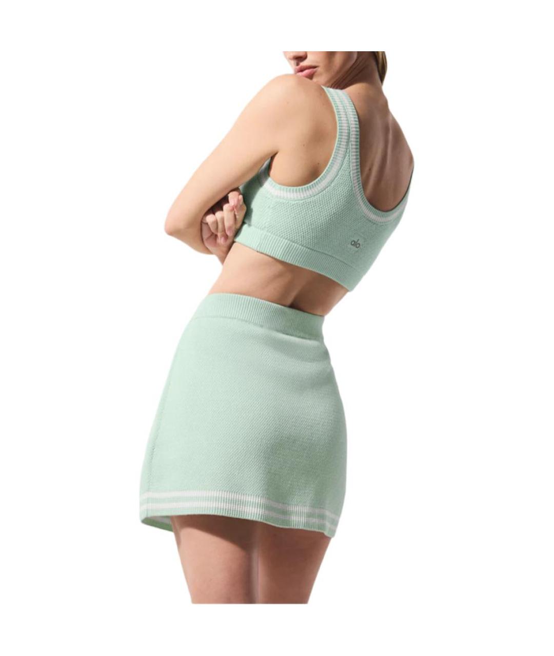 ALO YOGA Зеленая майка, фото 2