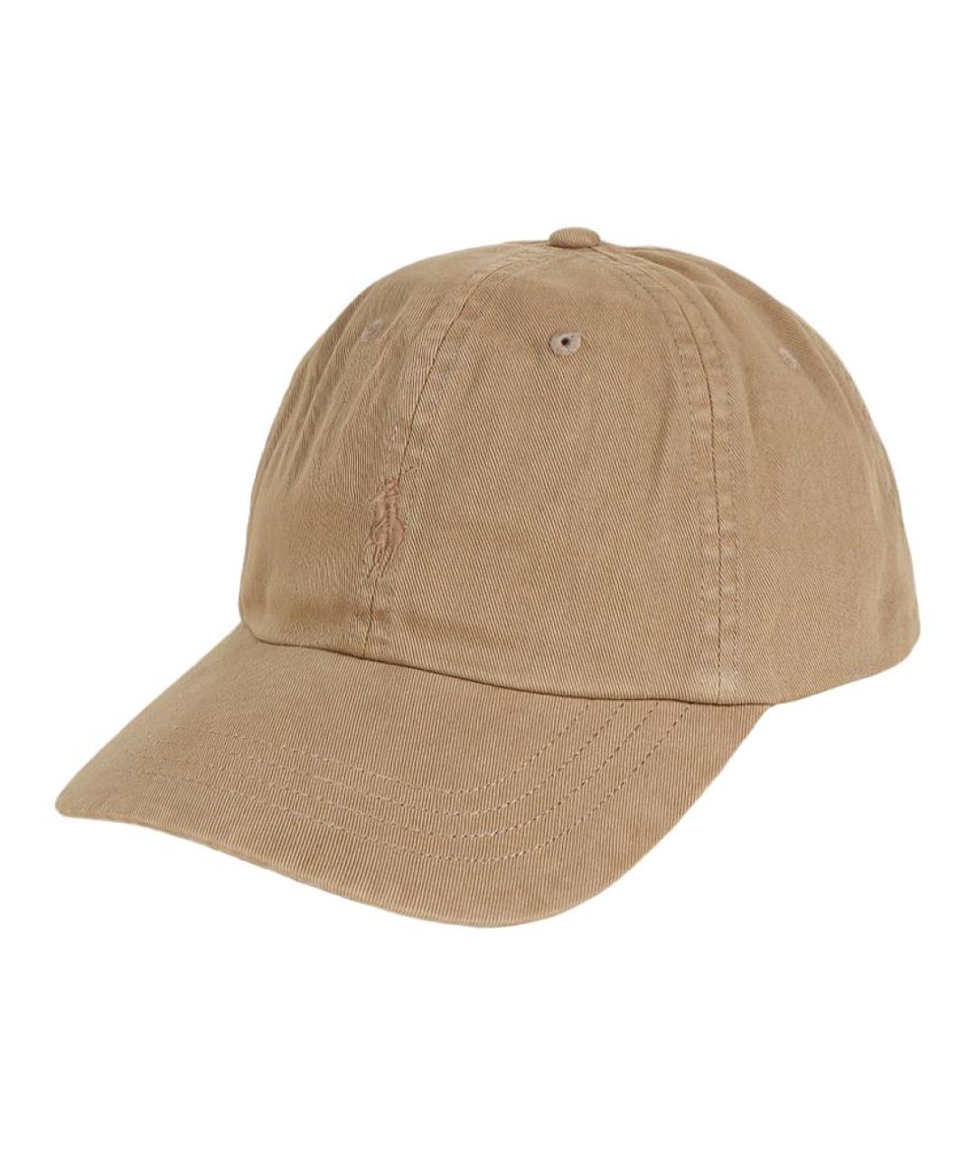 POLO RALPH LAUREN Бежевая хлопковая кепка, фото 1