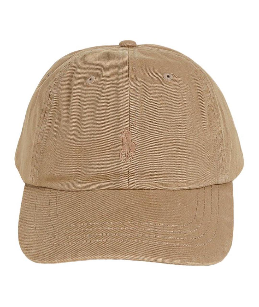 POLO RALPH LAUREN Бежевая хлопковая кепка, фото 2
