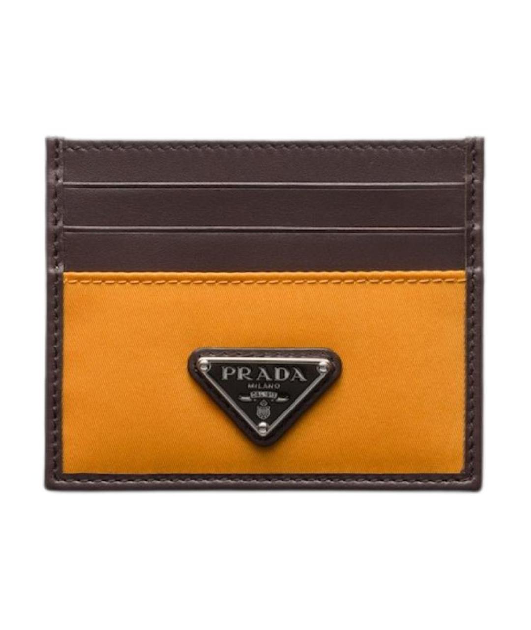 PRADA Коричневый кардхолдер, фото 1