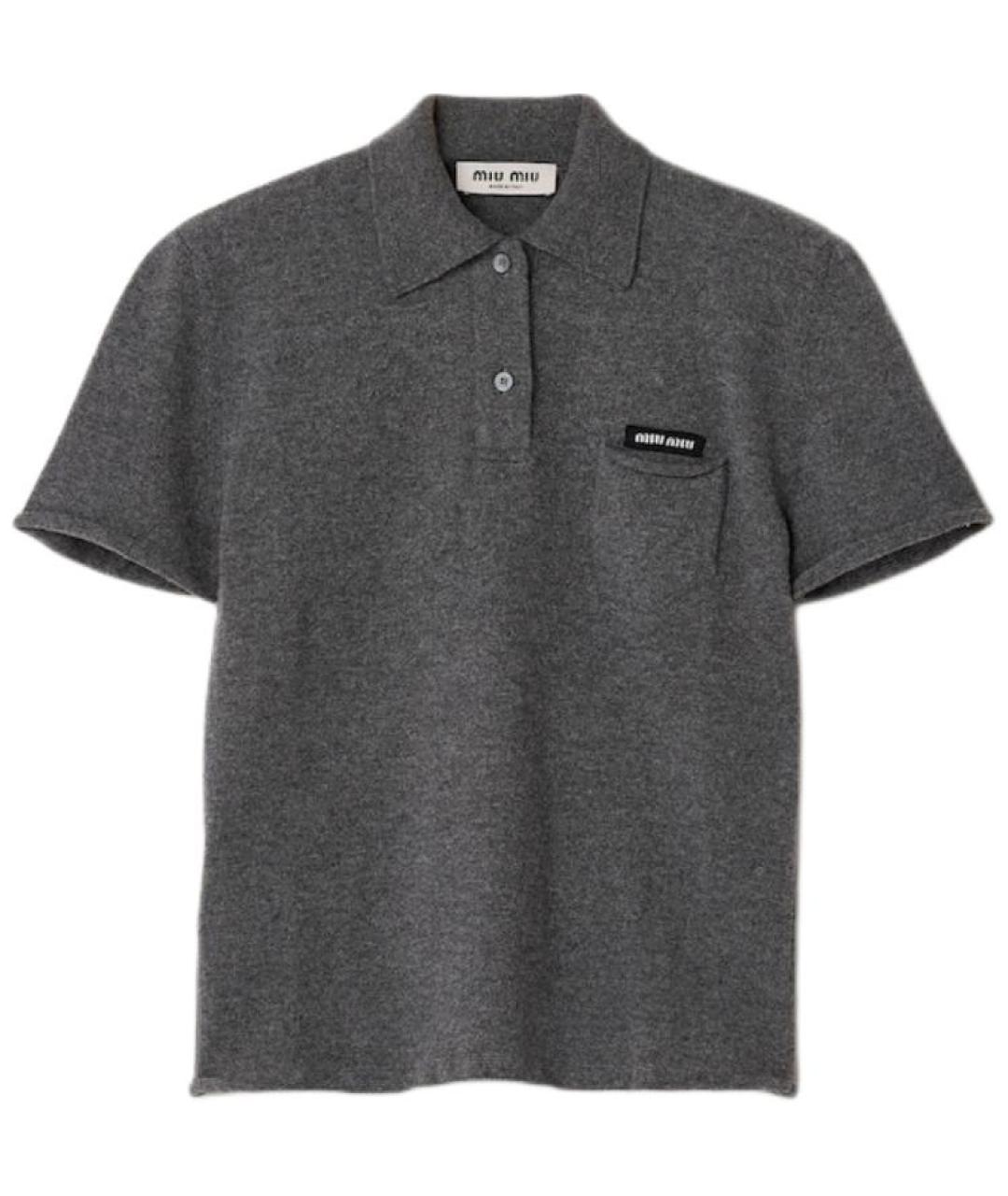 MIU MIU Серый джемпер / свитер, фото 1