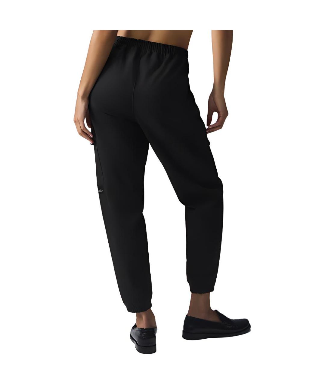 ALO YOGA Черные прямые брюки, фото 2