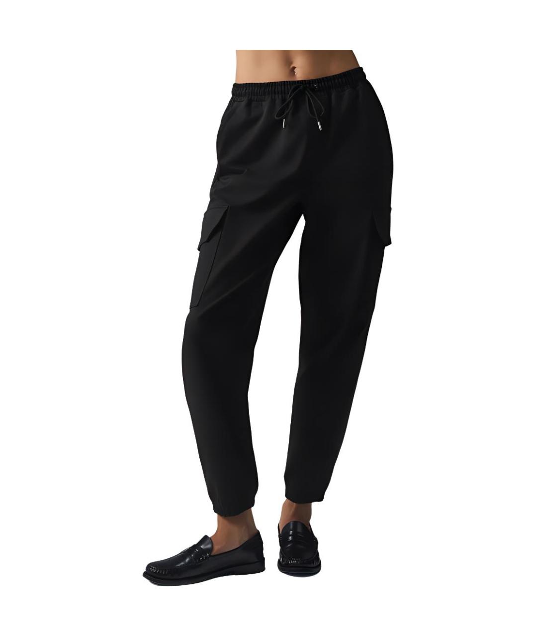 ALO YOGA Черные прямые брюки, фото 5