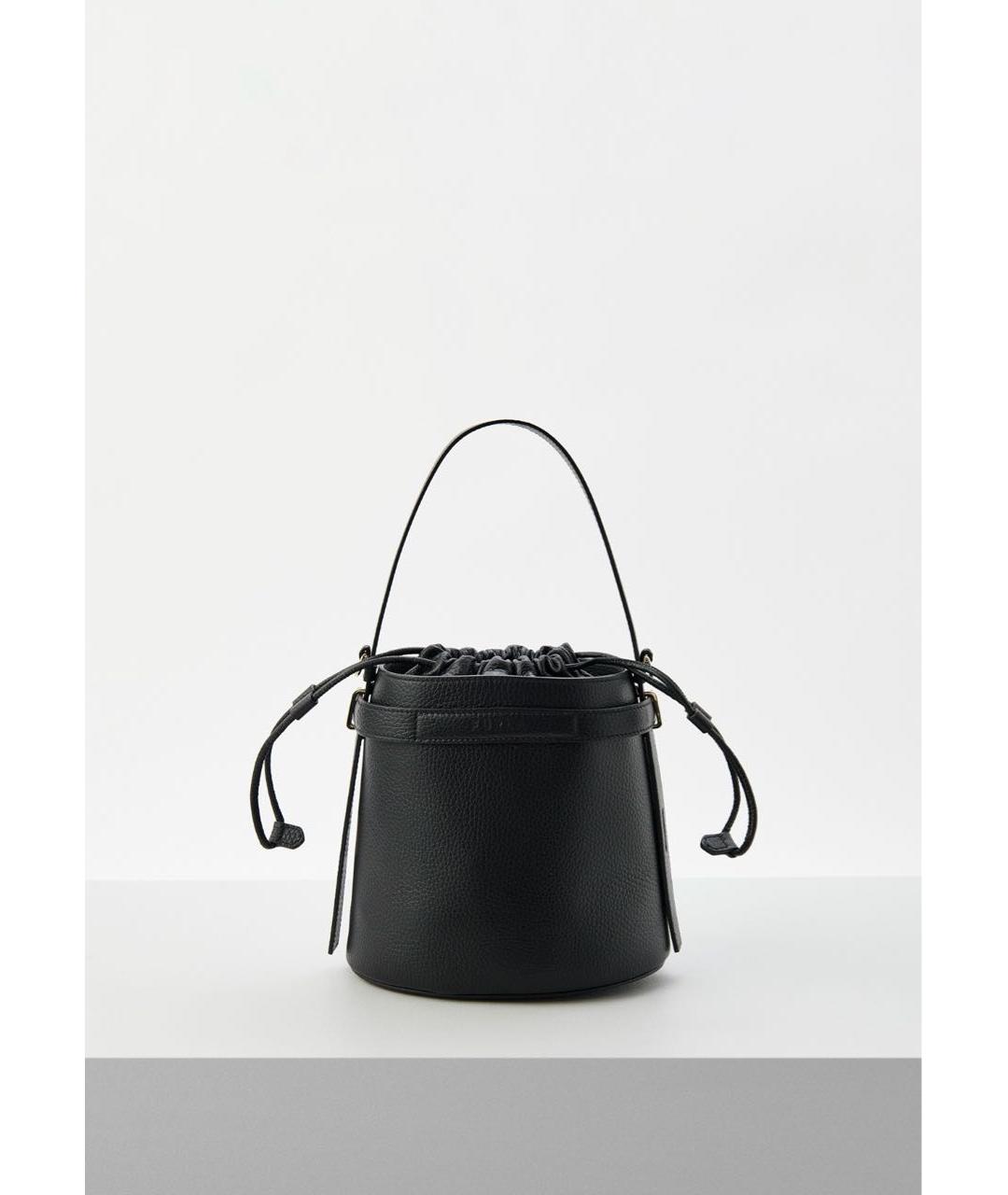 FURLA Черная кожаная сумка с короткими ручками, фото 7