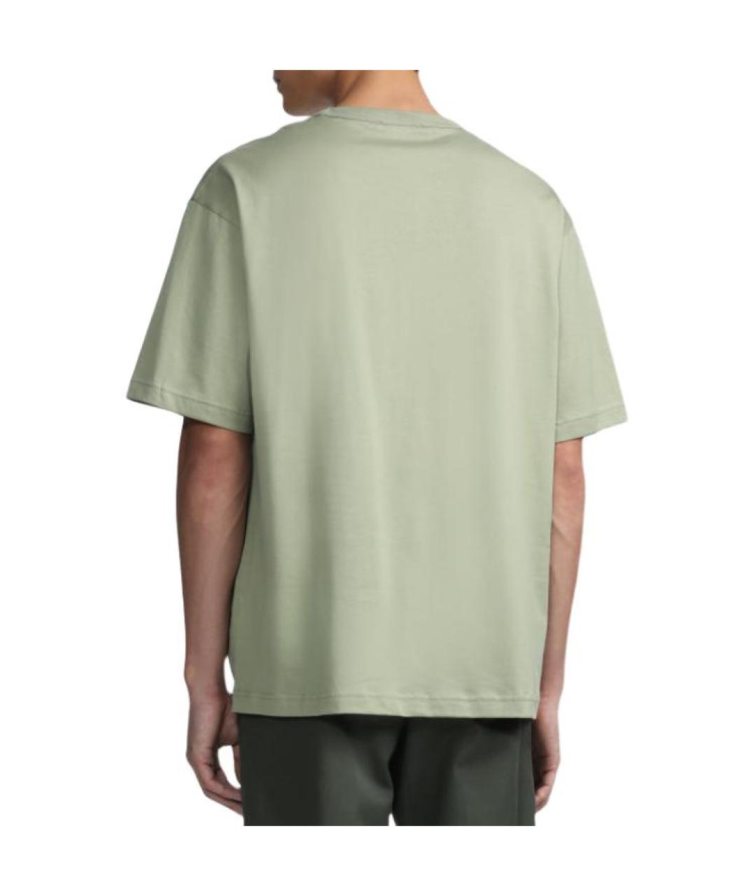 ACNE STUDIOS Зеленая футболка, фото 4