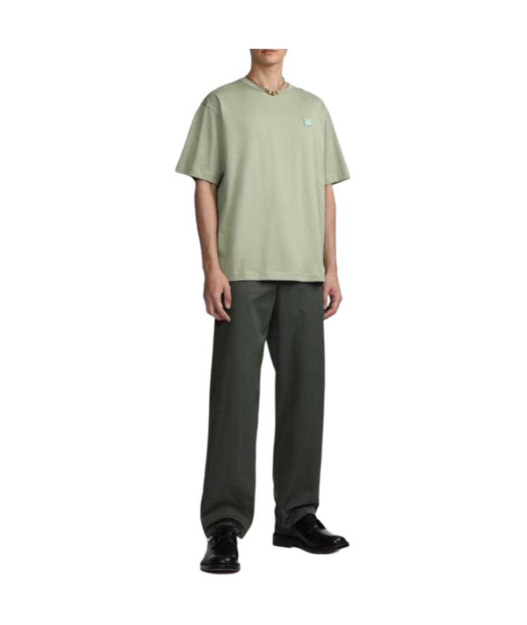 ACNE STUDIOS Зеленая футболка, фото 5