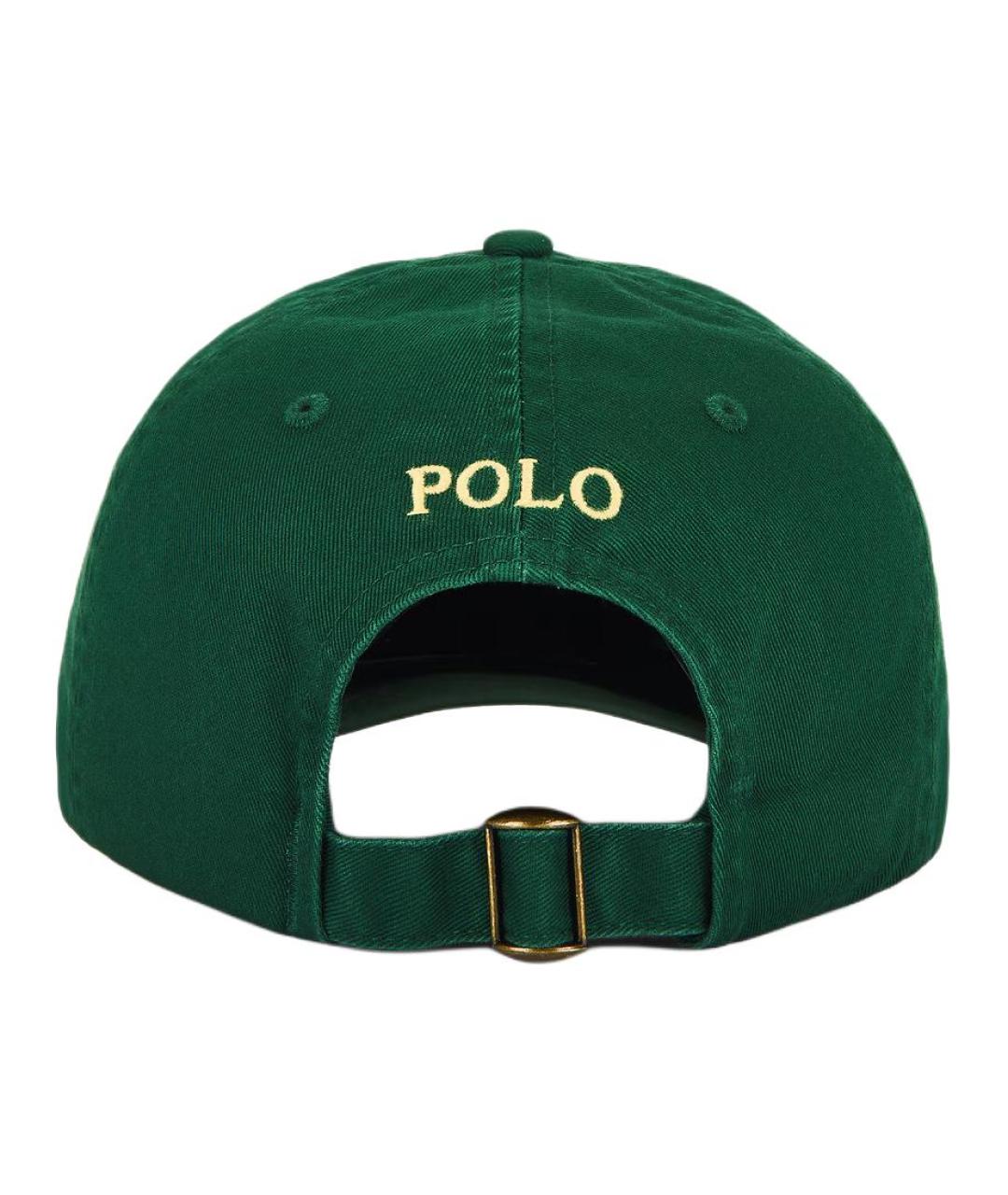 POLO RALPH LAUREN Зеленая хлопковая кепка, фото 2