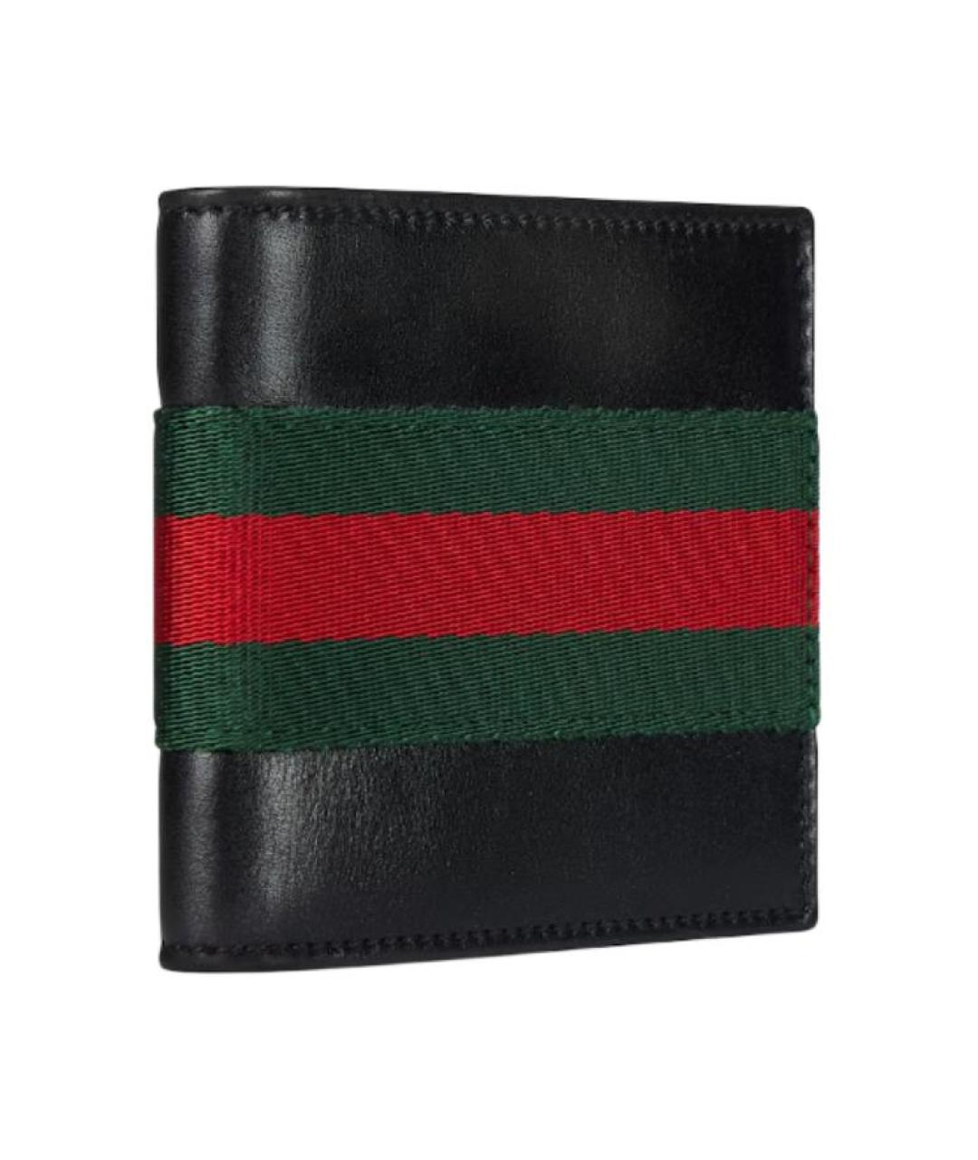 GUCCI Черный кожаный кошелек, фото 2