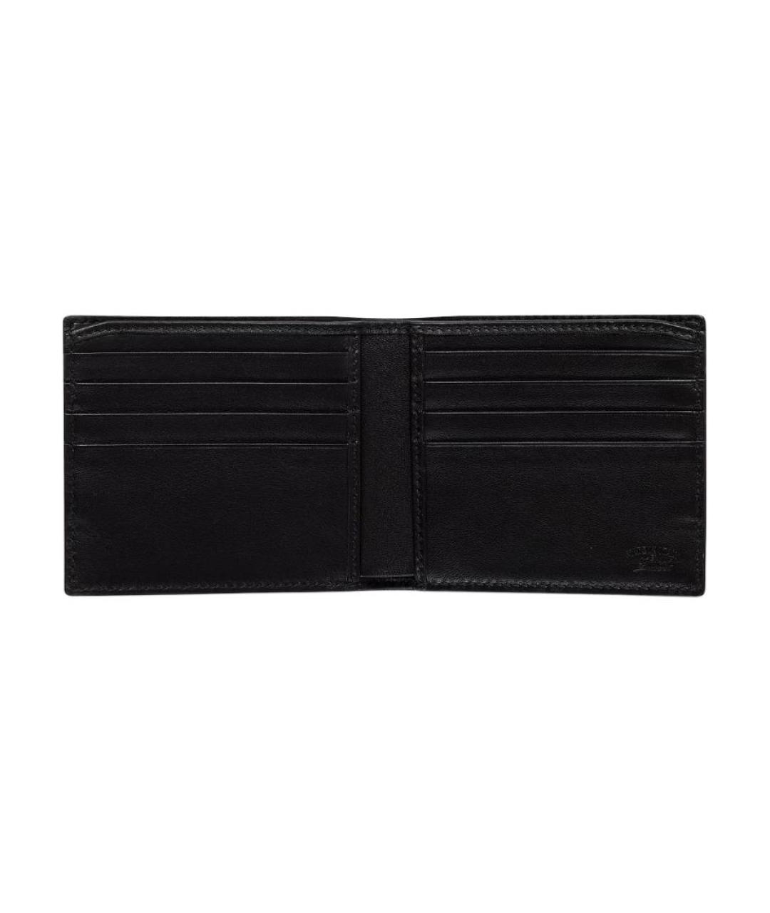 GUCCI Черный кожаный кошелек, фото 4