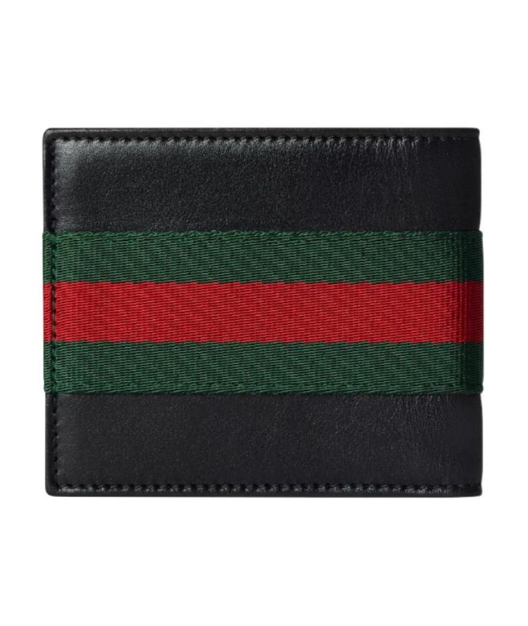 GUCCI Черный кожаный кошелек, фото 3