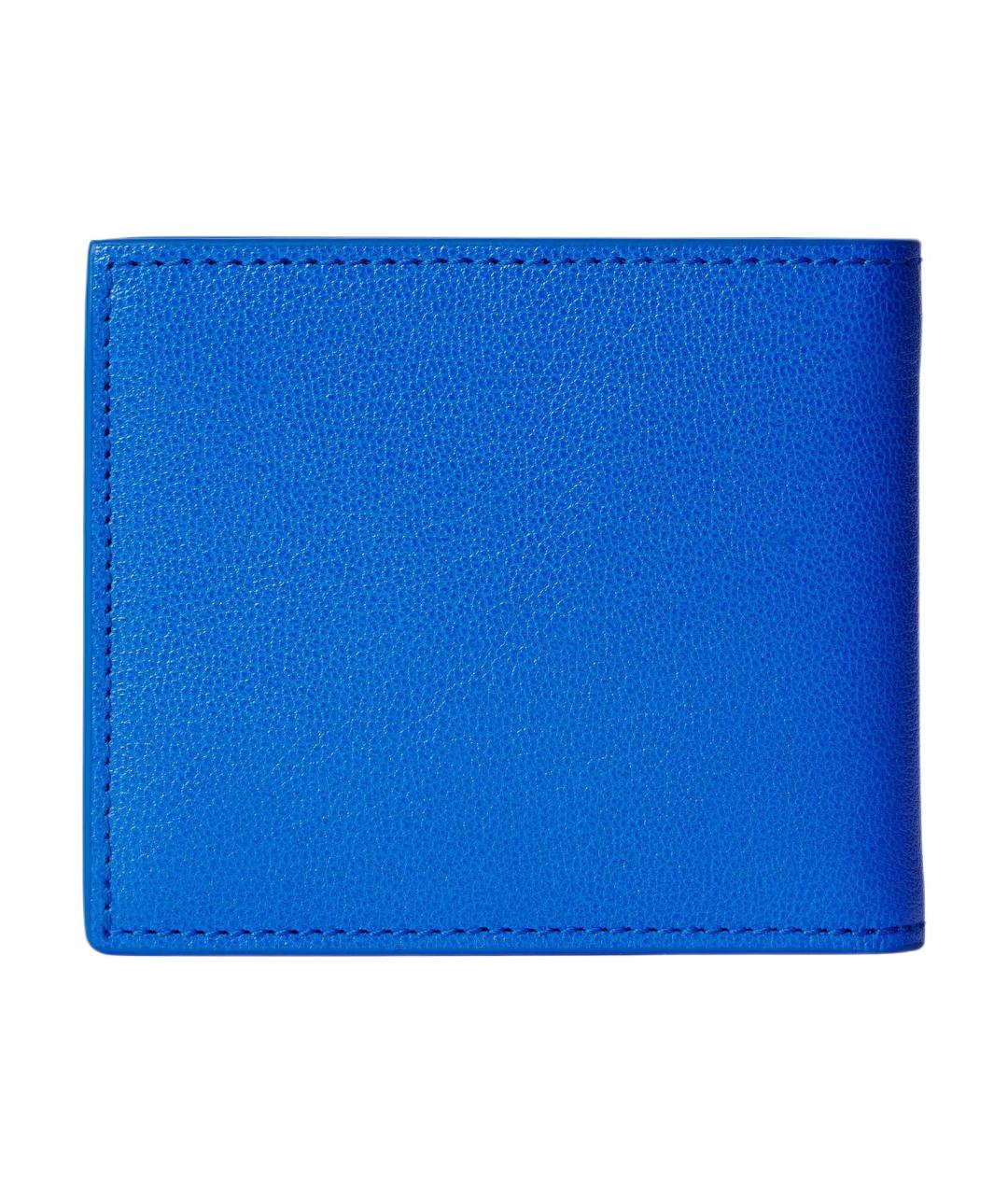 GUCCI Синий кожаный кошелек, фото 4