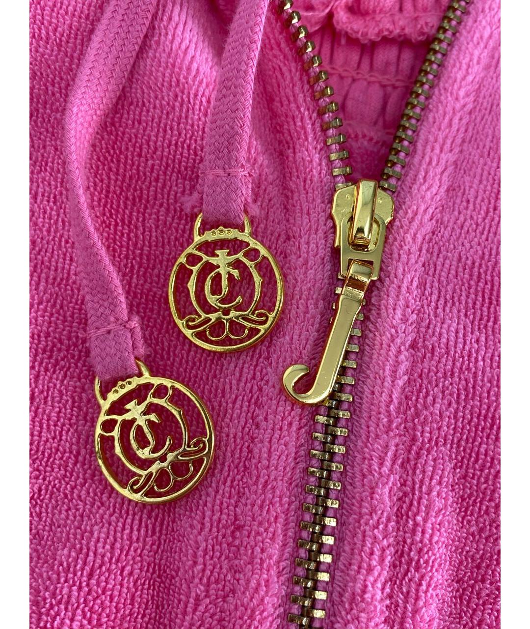 JUICY COUTURE Розовое хлопковое повседневное платье, фото 4