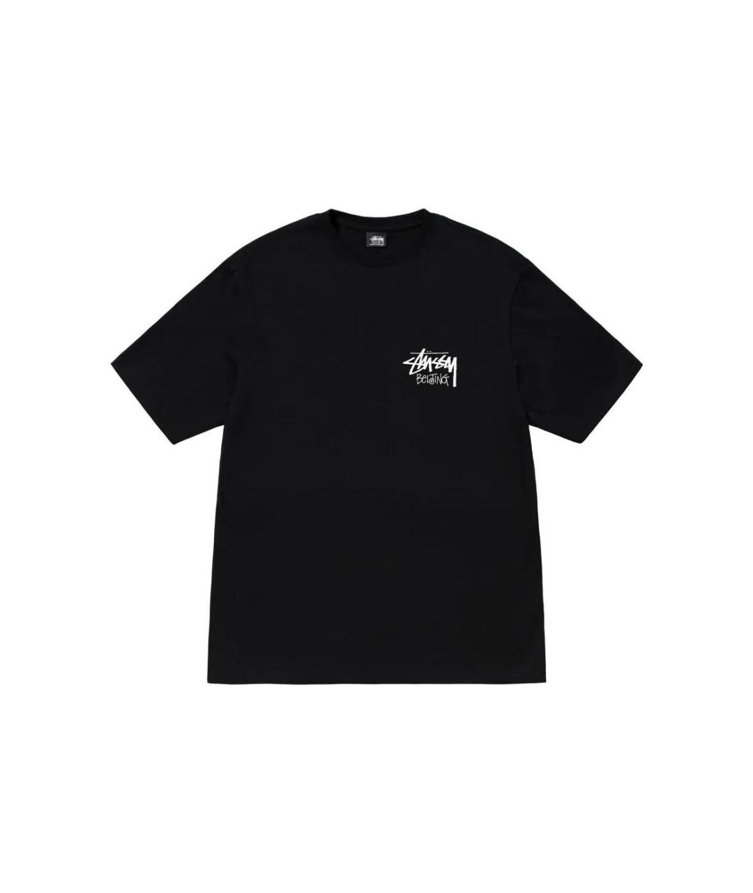 STUSSY Черная футболка, фото 1
