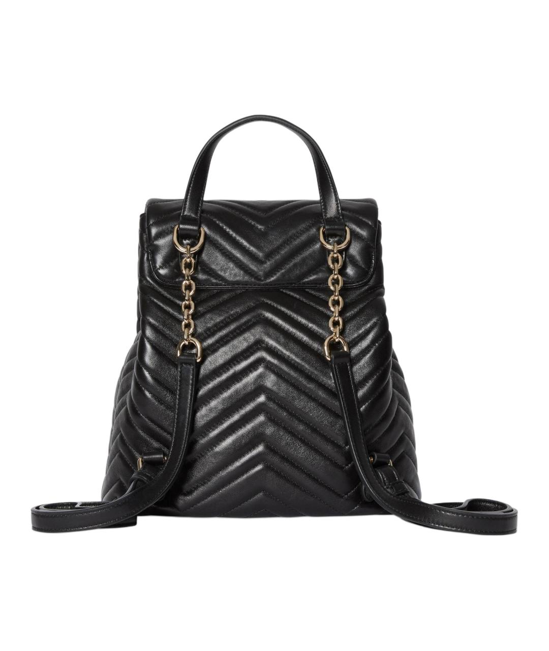GUCCI Черный кожаный рюкзак, фото 3