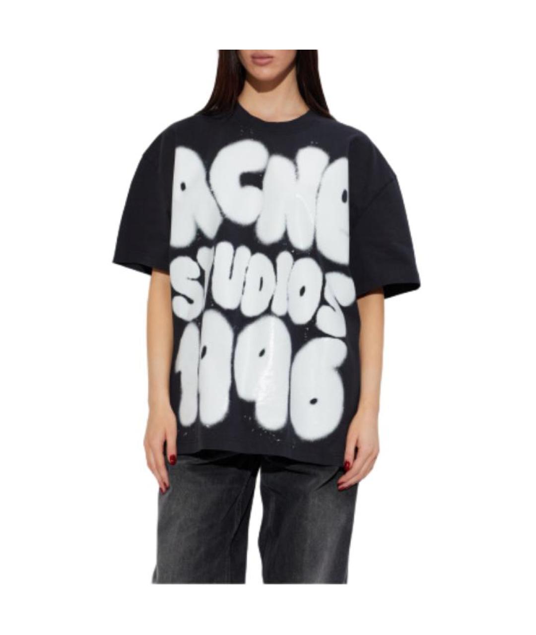 ACNE STUDIOS Черная футболка, фото 2