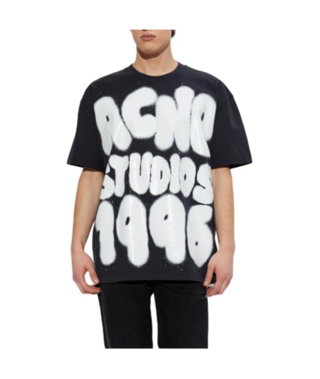 ACNE STUDIOS Черная футболка, фото 3