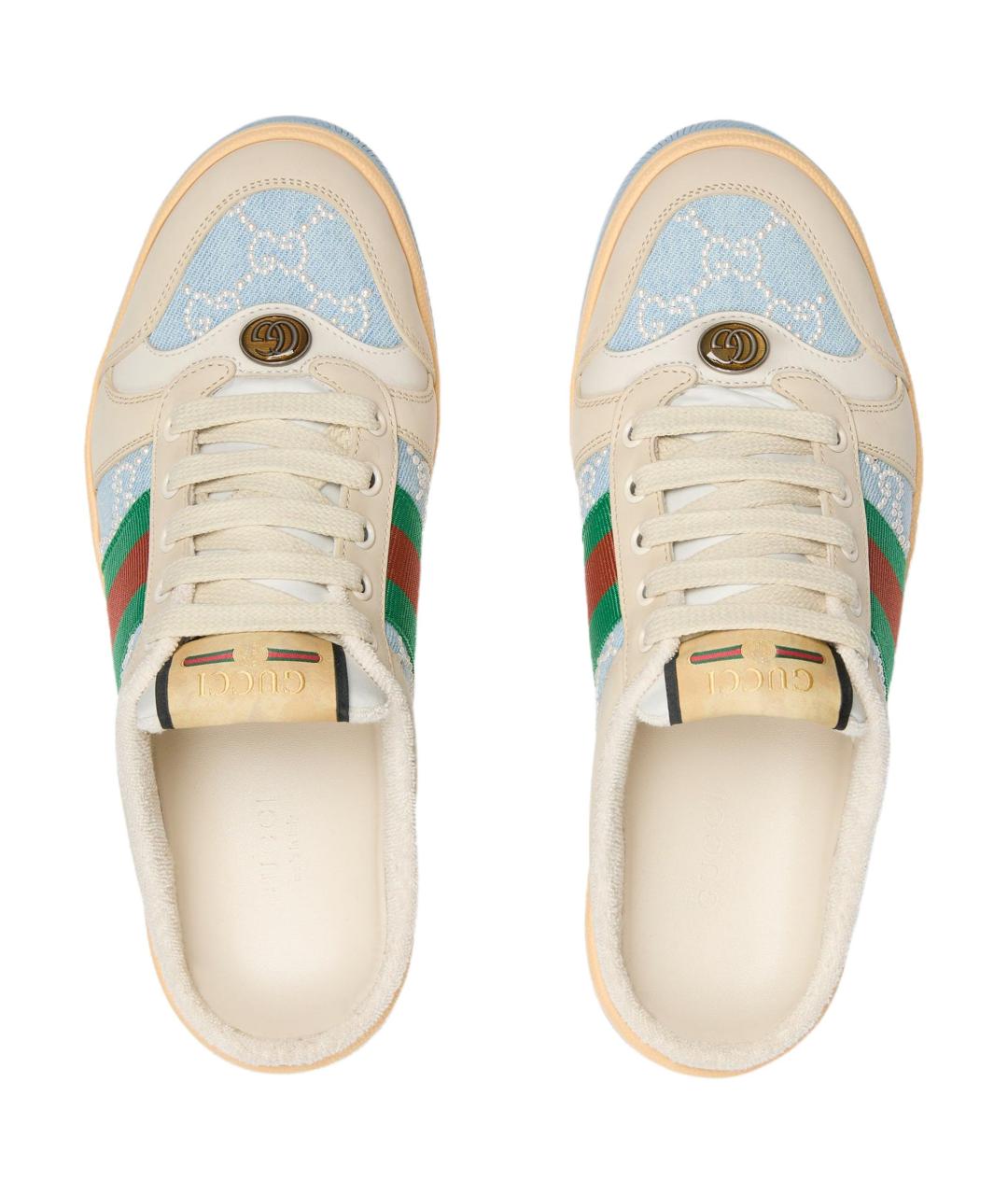 GUCCI Бежевые мюли, фото 4