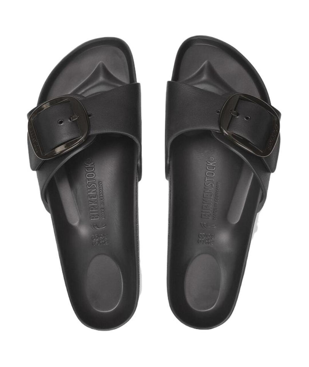 BIRKENSTOCK Черные шлепанцы, фото 4