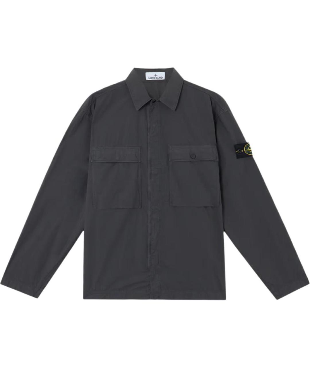STONE ISLAND Серая классическая рубашка, фото 1