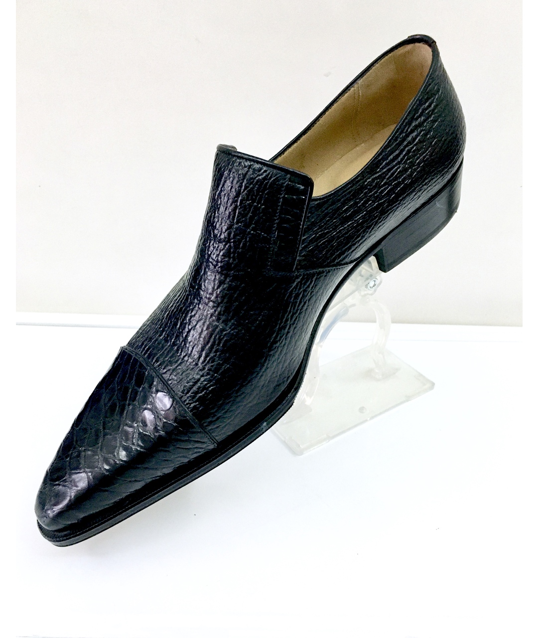 ARTIOLI Черные туфли из экзотической кожи, фото 7
