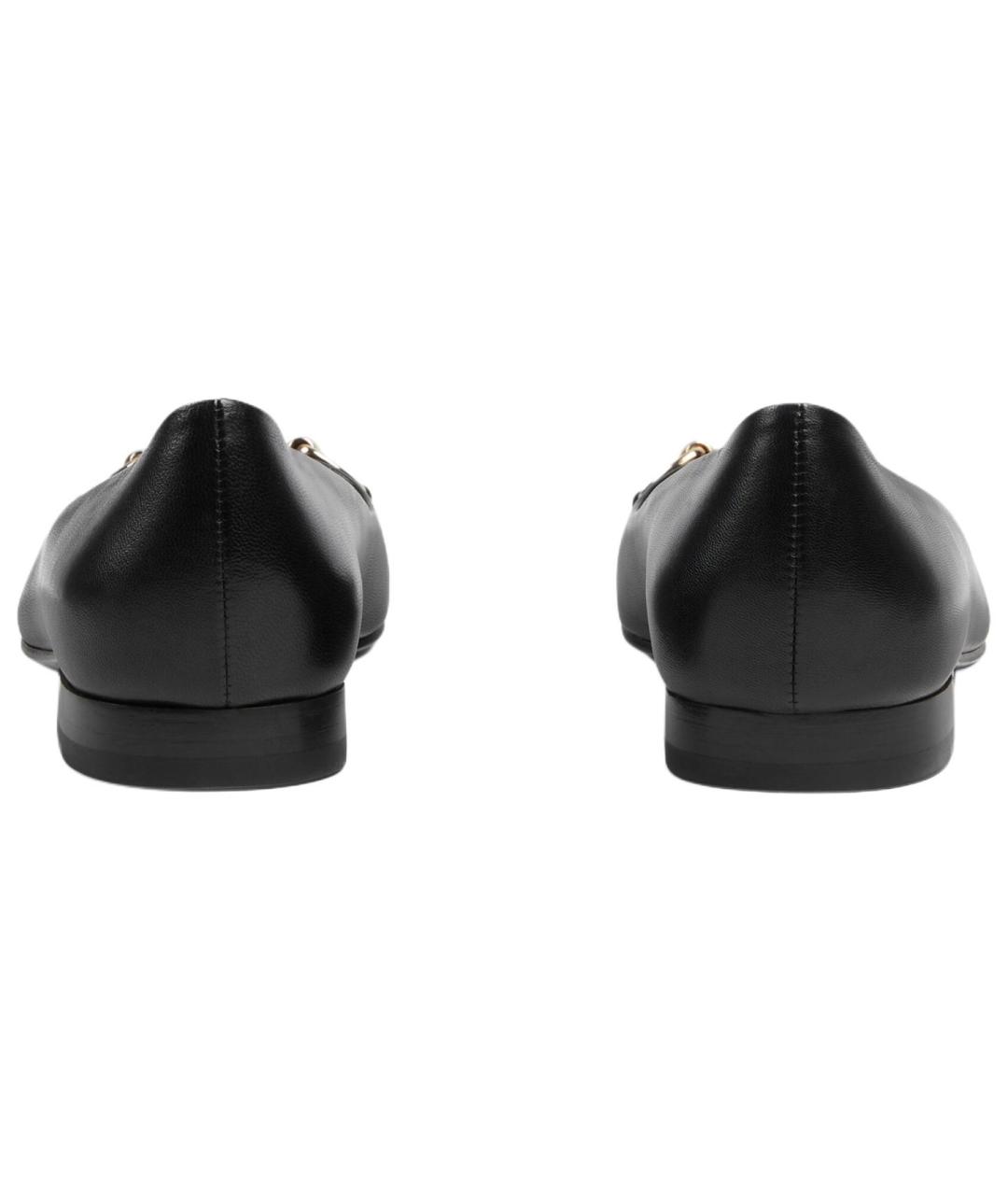 GUCCI Черные кожаные туфли, фото 5