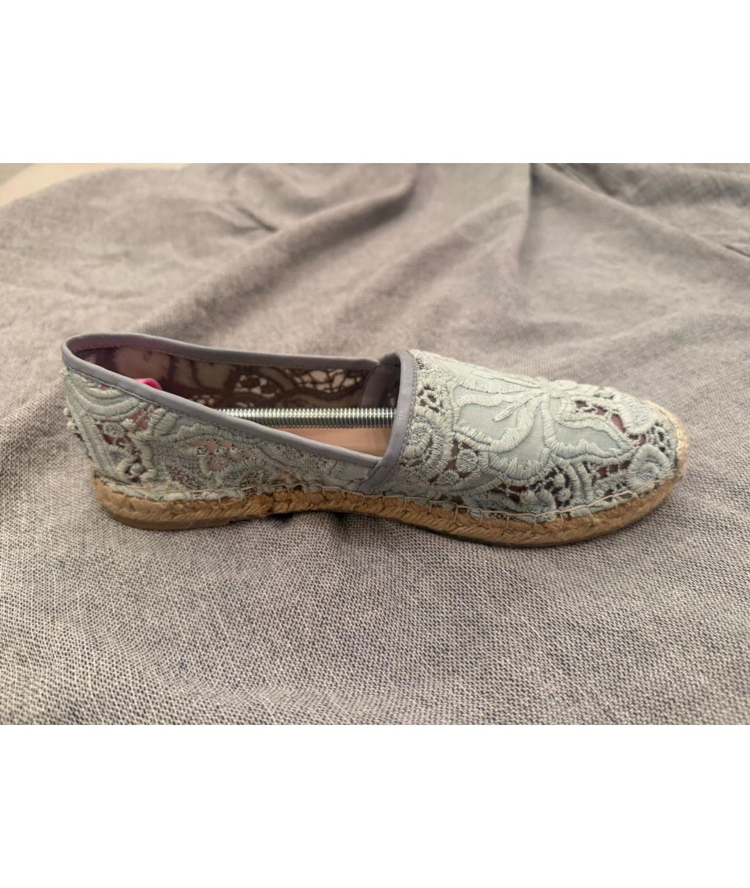 ERMANNO SCERVINO Голубые текстильные эспадрильи, фото 6