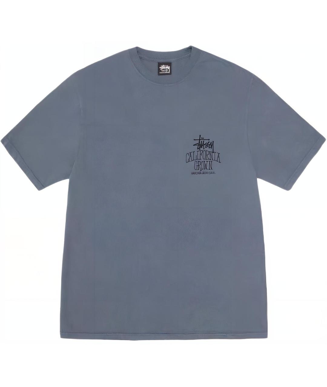 STUSSY Синяя футболка, фото 1