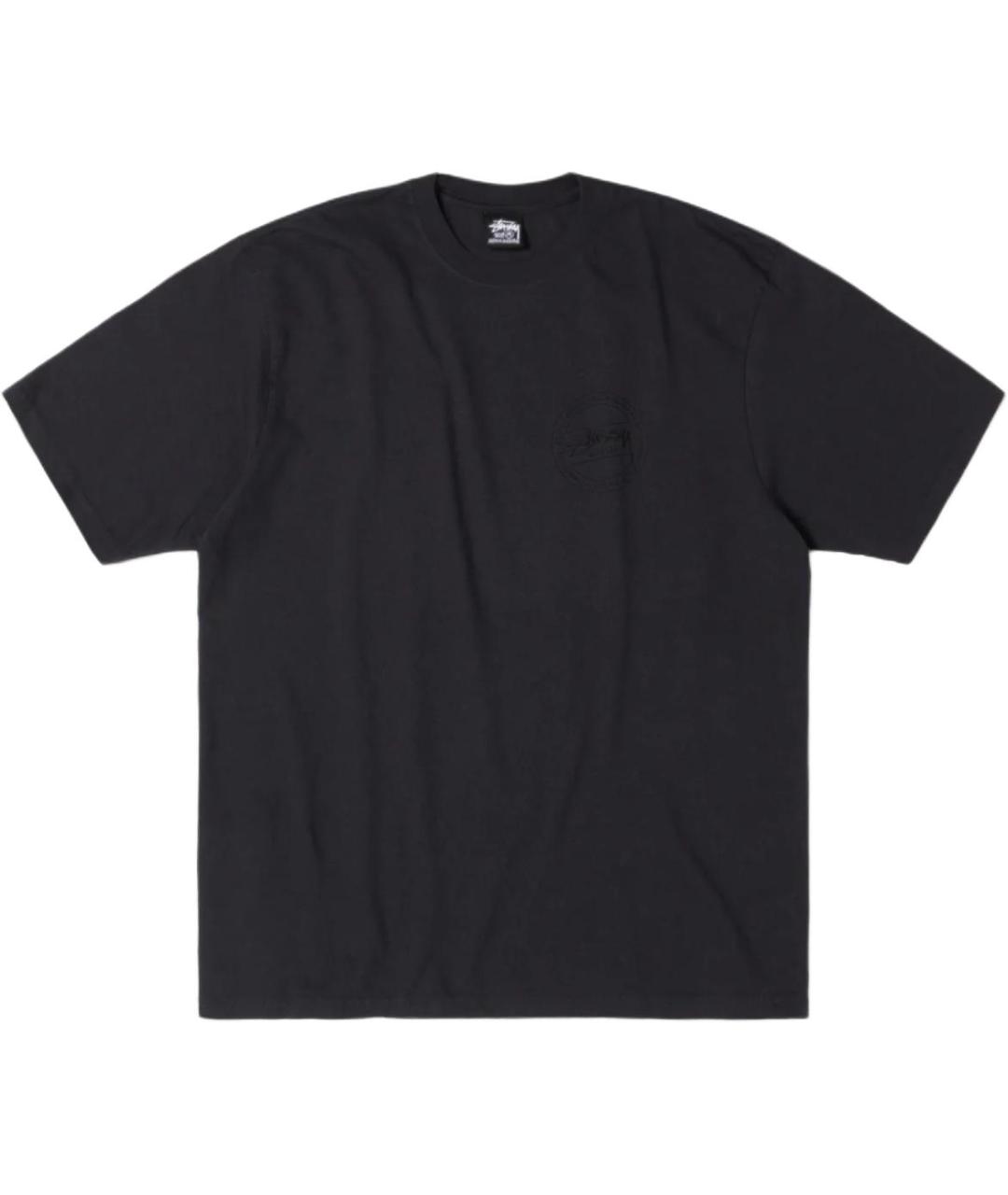 STUSSY Черная футболка, фото 1