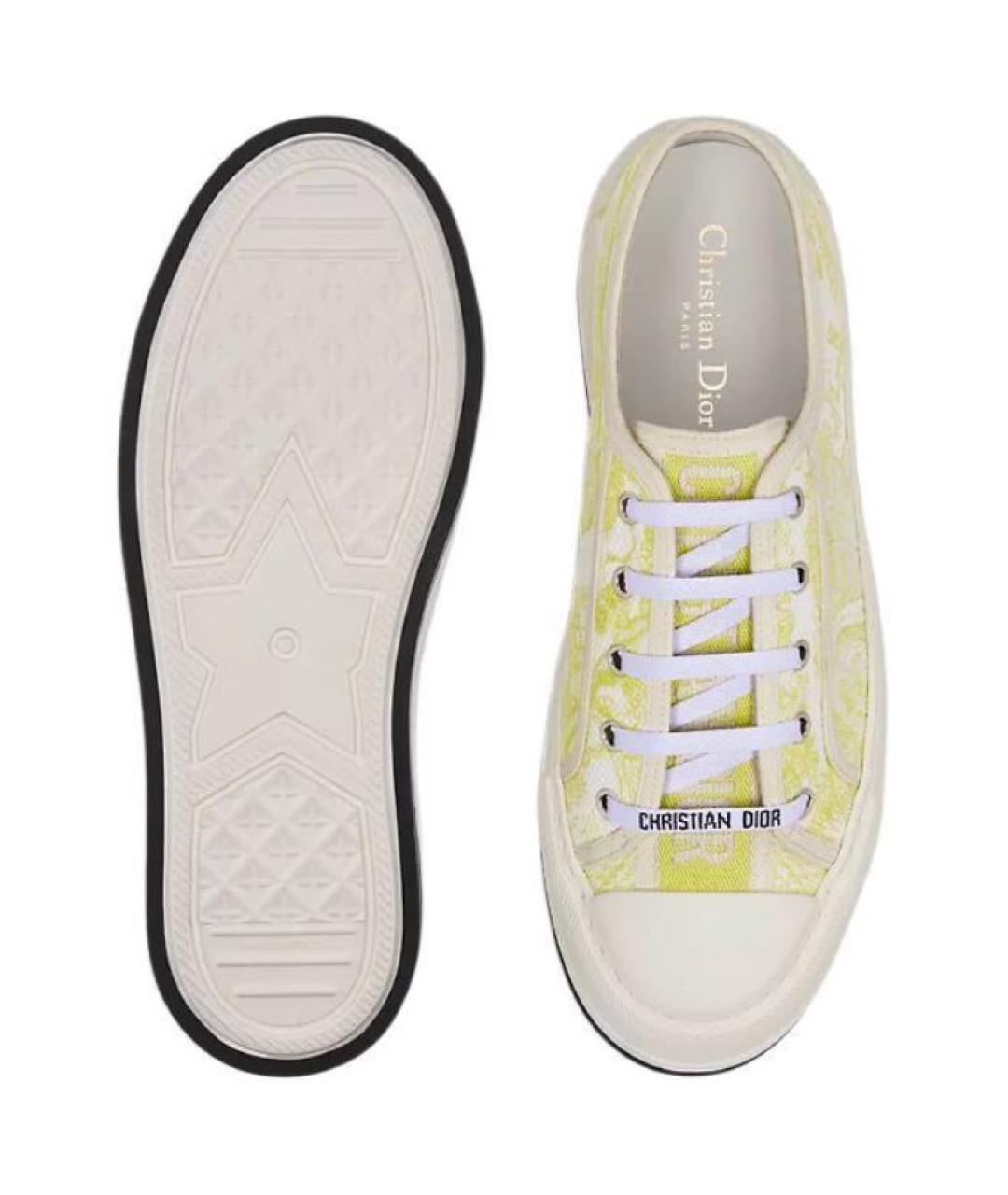 CHRISTIAN DIOR Желтые кеды, фото 5