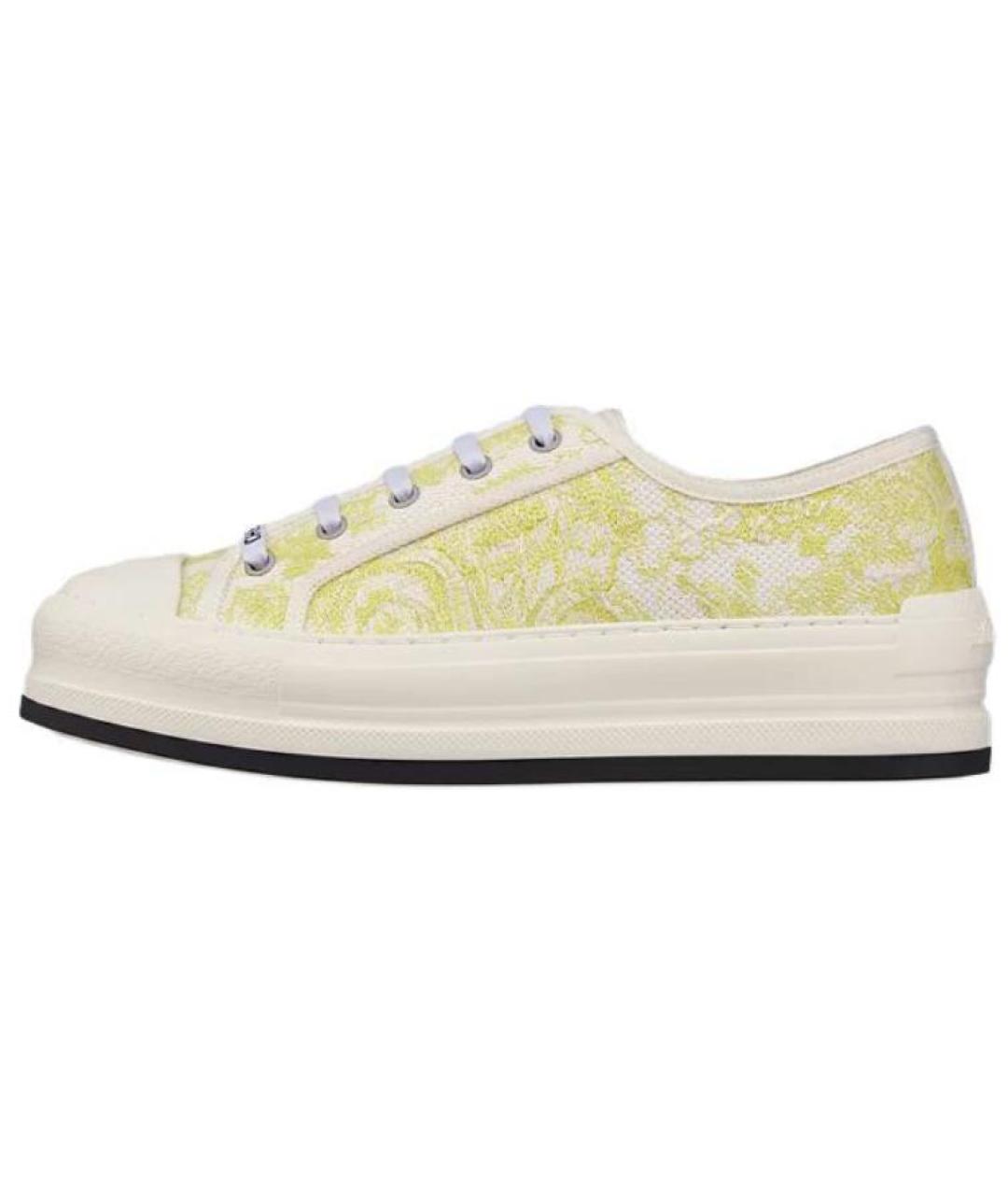 CHRISTIAN DIOR Желтые кеды, фото 2