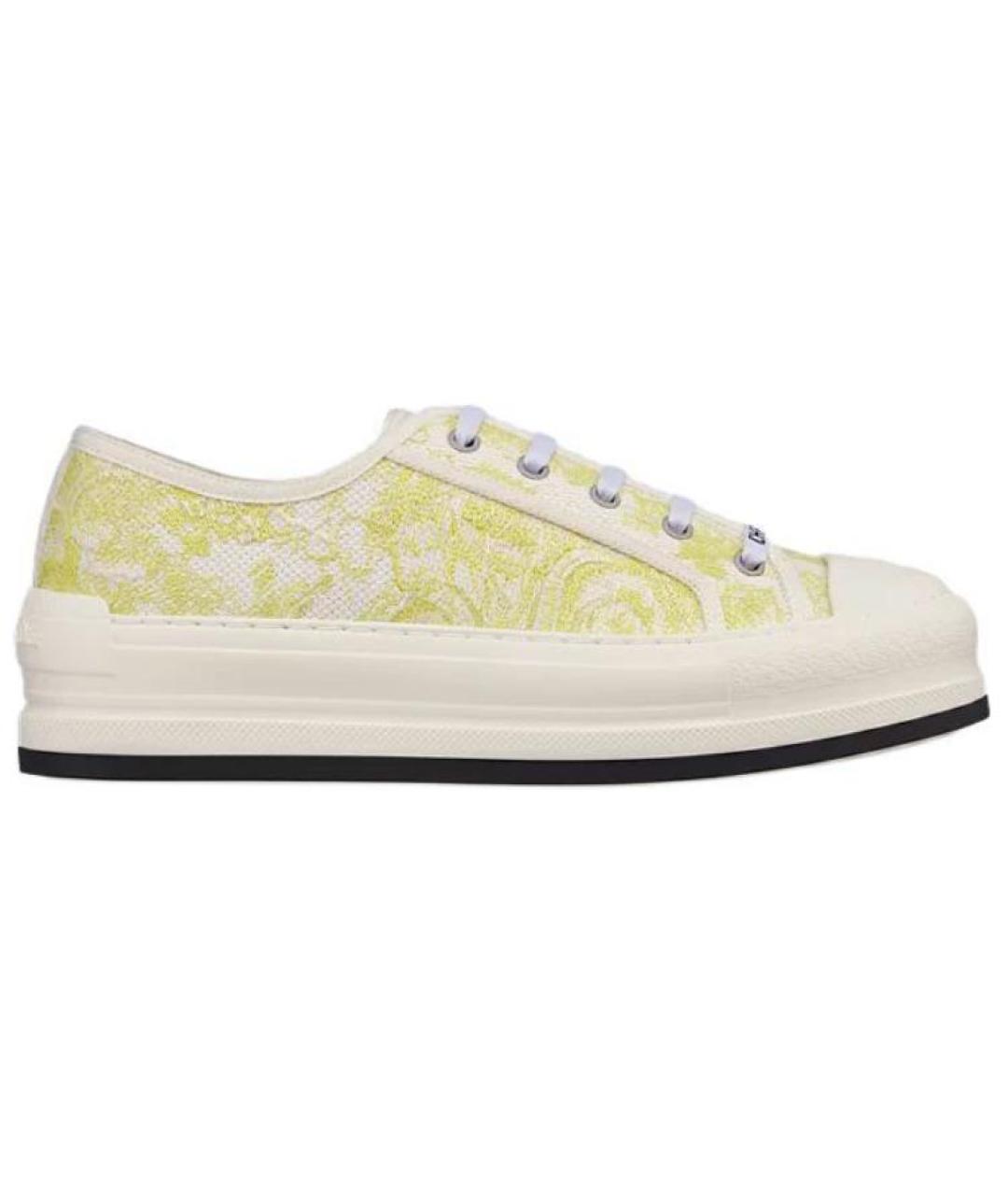 CHRISTIAN DIOR Желтые кеды, фото 1