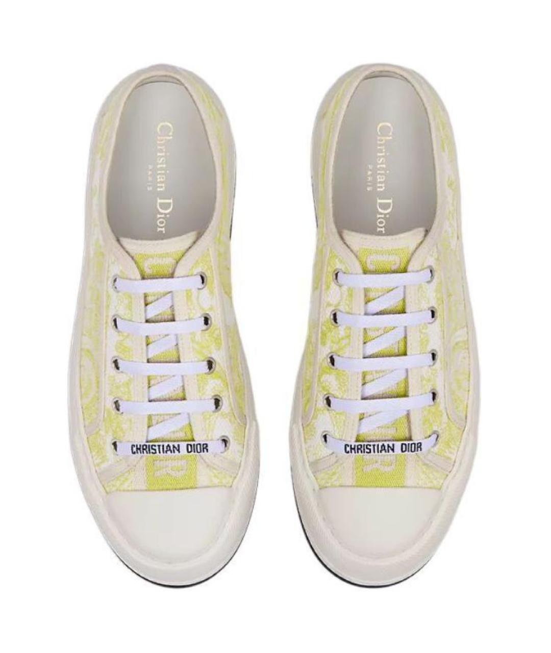 CHRISTIAN DIOR Желтые кеды, фото 4