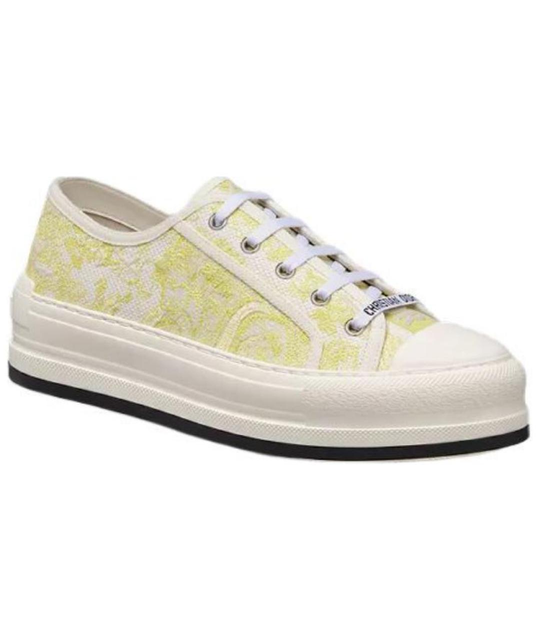 CHRISTIAN DIOR Желтые кеды, фото 3