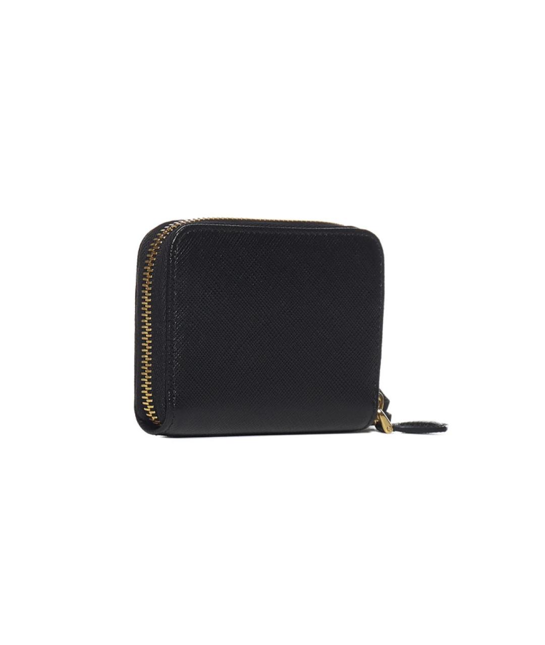 PRADA Черный кожаный кошелек, фото 3