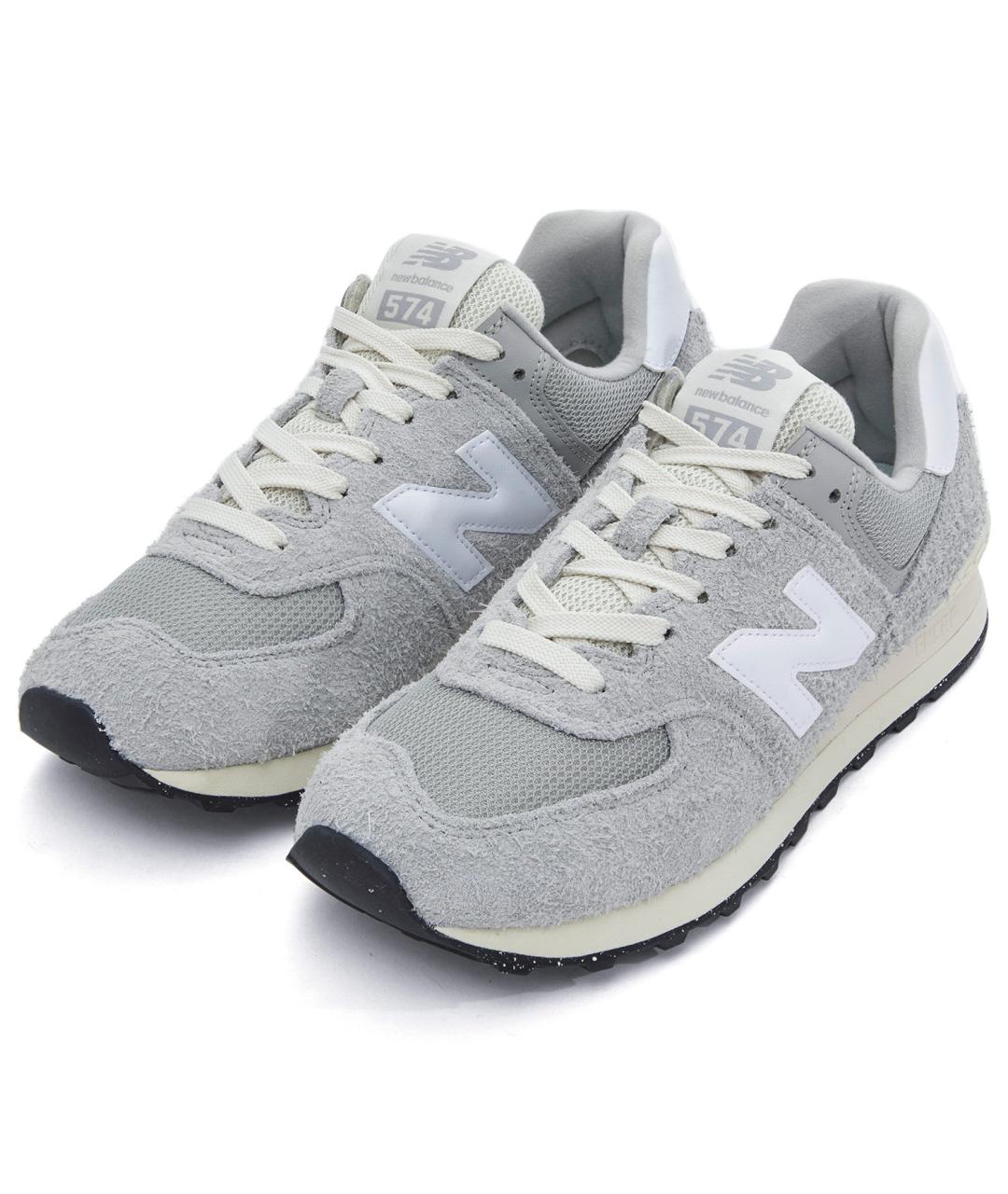 NEW BALANCE Серые замшевые кроссовки, фото 3