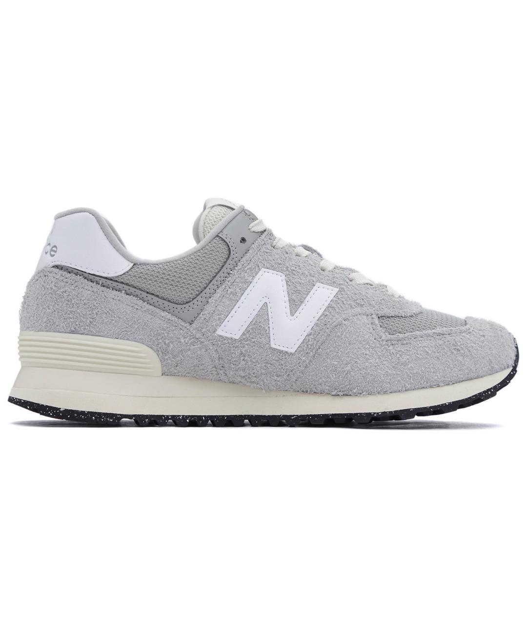 NEW BALANCE Серые замшевые кроссовки, фото 2