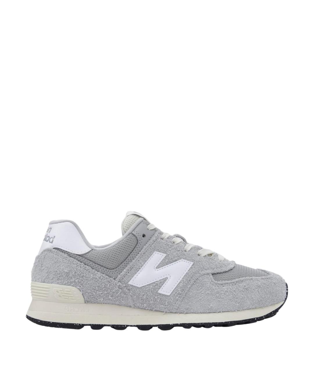 NEW BALANCE Серые замшевые кроссовки, фото 1