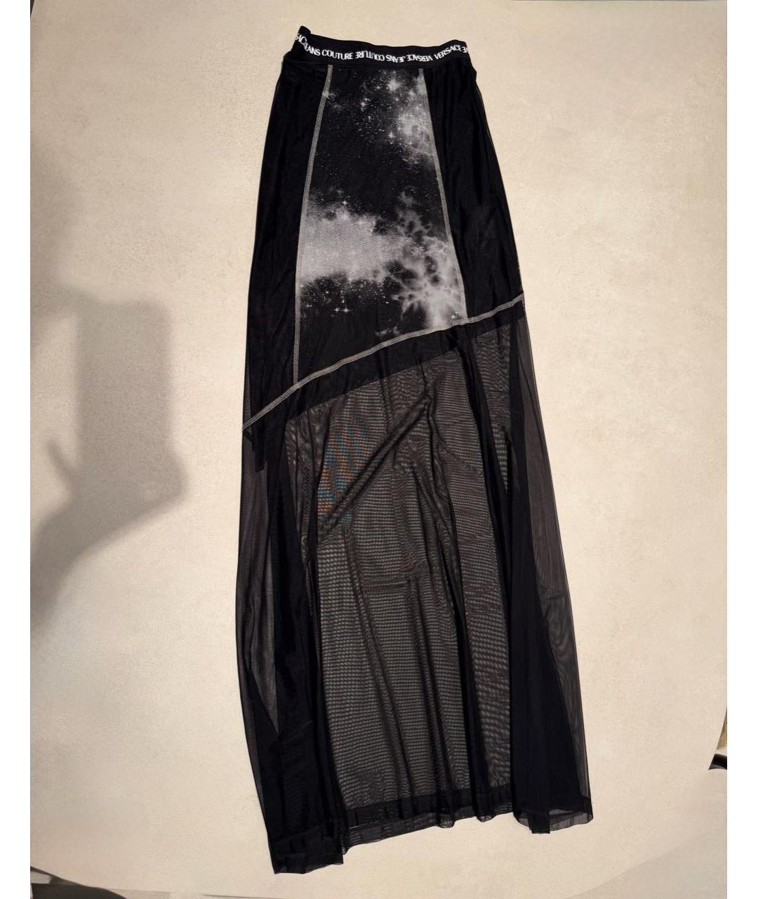 VERSACE JEANS COUTURE Черная юбка макси, фото 2
