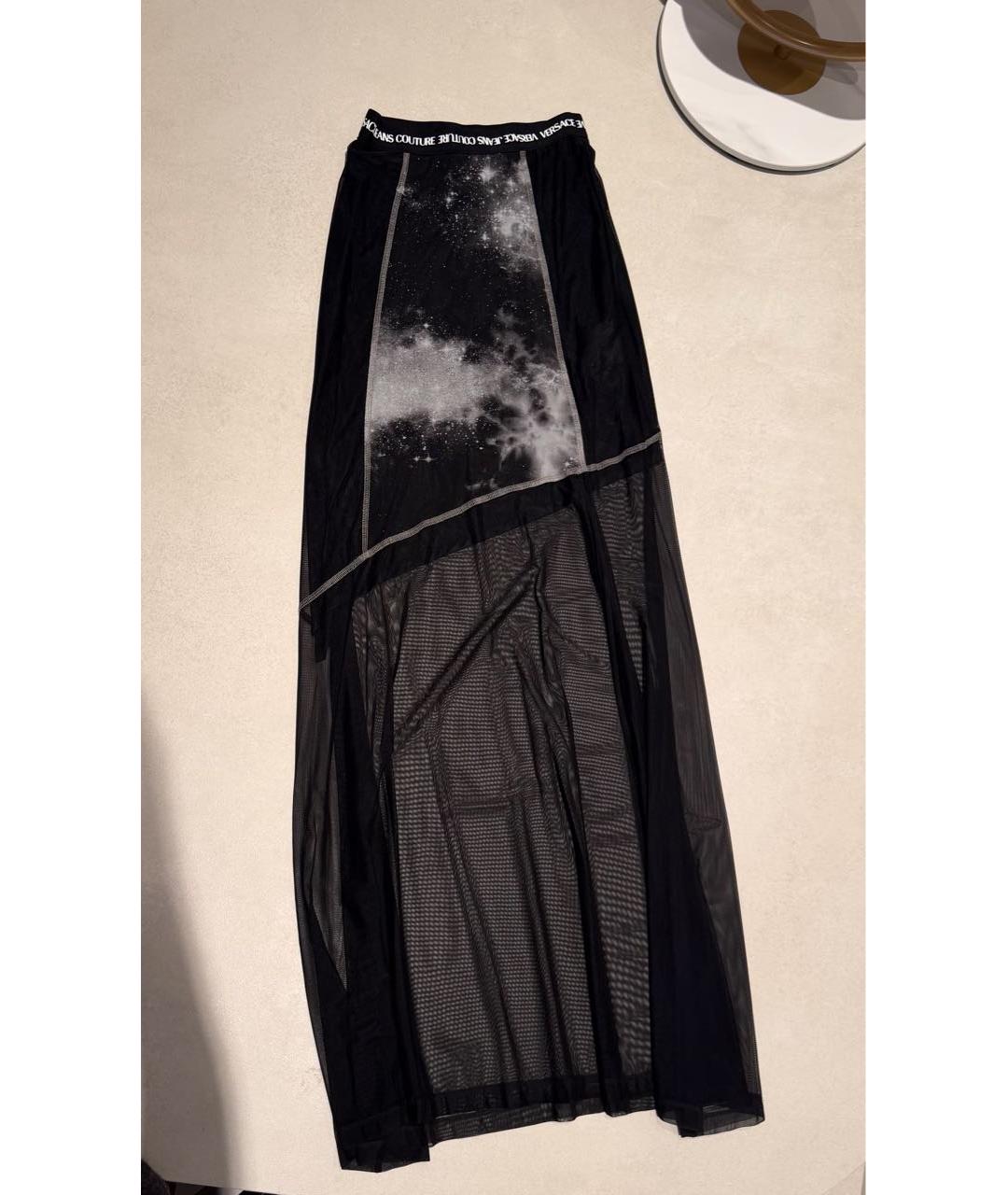 VERSACE JEANS COUTURE Черная юбка макси, фото 3