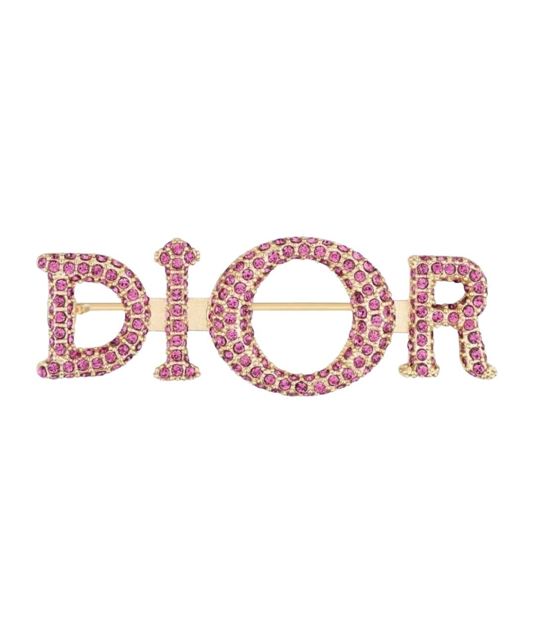 CHRISTIAN DIOR Розовая булавка / брошь, фото 1