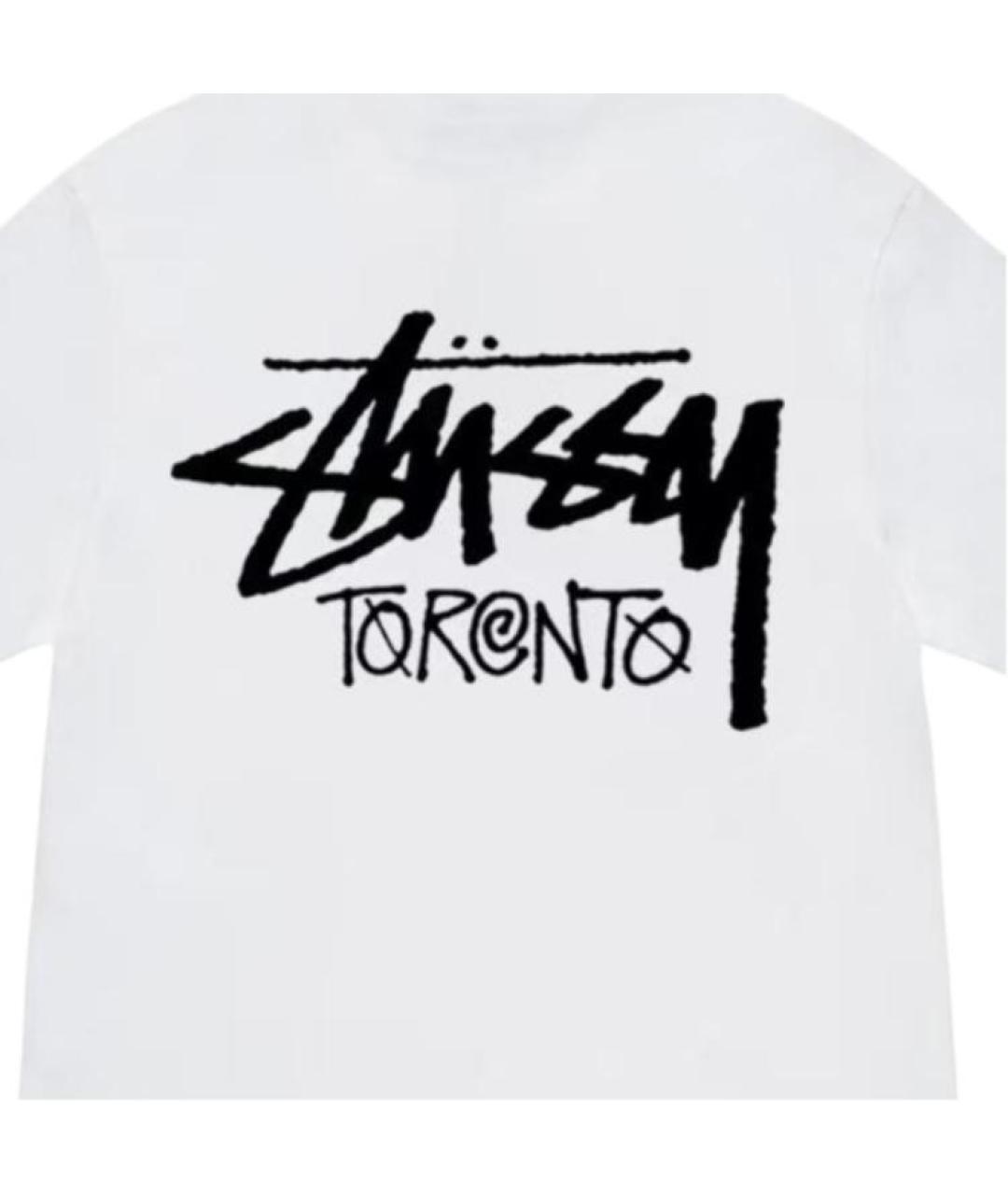 STUSSY Белая футболка, фото 3